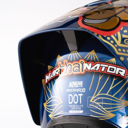 Alpinestars S-R10 MARTHAINATOR Full-face helmet - Blue / Black