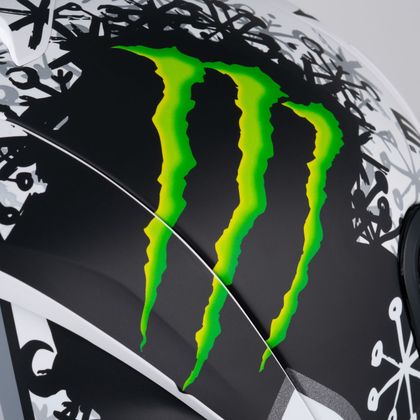 Casque intégral HJC RPHA 1 V2 - SNOW DIABLO - Gris / Blanc