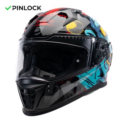 DXR EROS NEGAN Integraalhelm - Zwart / Groen Ref: DX0695 