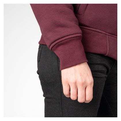 DXR FLEEZ DAME Motor sweater - Rood / Zwart