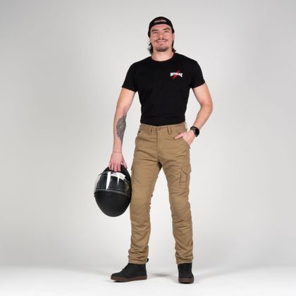 Pantalon Moto DXR BATILIUS - Beige