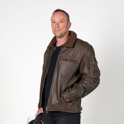 Blouson Moto DXR A40 - Marron