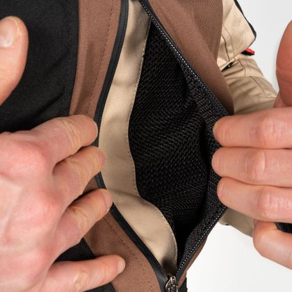 DXR ROADTRIP Motorweste - Schwarz / Beige