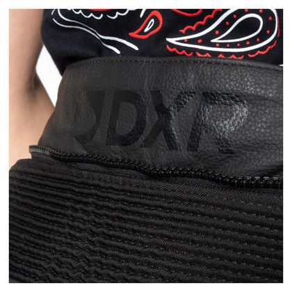DXR GINA Motorbike Trousers - Black / White