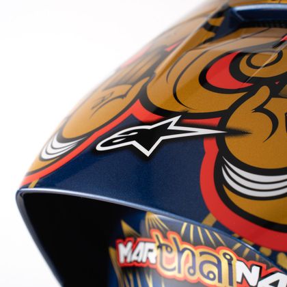 Alpinestars S-R10 MARTHAINATOR Full-face helmet - Blue / Black