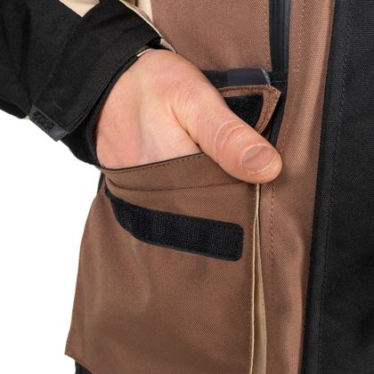 DXR ROADTRIP Motorweste - Schwarz / Beige