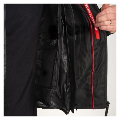 DXR STROKE AIR 3 IN 1 Motorradjacke - Schwarz