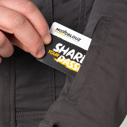 Blouson Moto DXR NAZAIRE - Gris