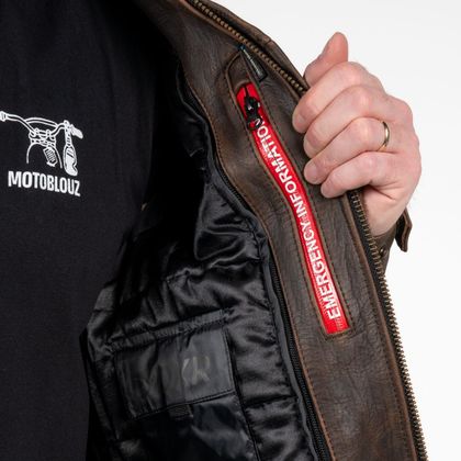 Blouson Moto DXR A40 - Marron