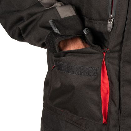 Veste Moto DXR ROADTRIP - Noir / Rouge