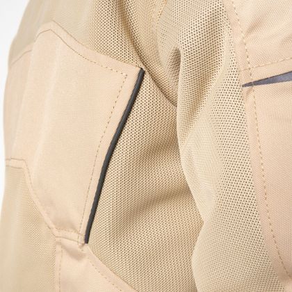 Blouson Moto DXR R'STROKE - Jaune / Beige