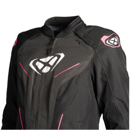 Blusão de Moto Ixon PRODIGY LADY - Preto / Rosa