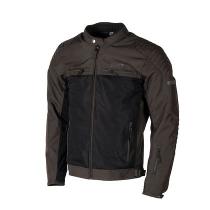 DXR SWIZZLE TEX Motorradjacke - Braun / Schwarz Ref : DXR0336 