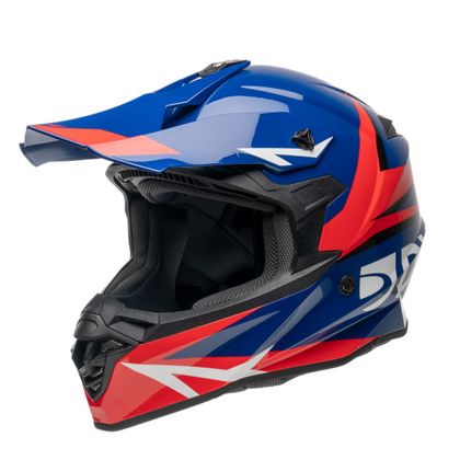 Casque cross DXR ARGESS SCRUB 2026 - Rouge / Bleu Ref : POV0089 