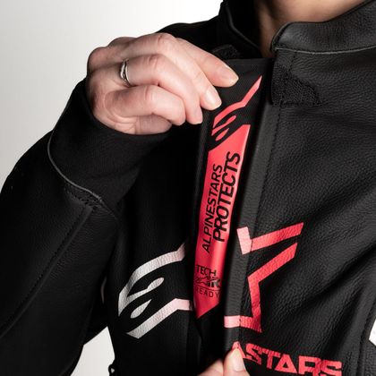 Blouson Moto Alpinestars STELLA GP PLUS V4 - Noir / Rose