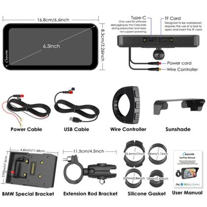 Ecran connecté Carpuride W603B - Carplay®/Android Auto™ - 6 pouces Universel