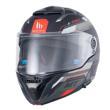 Casque modulable MT HELMETS ATOM 2 SV - BAST - Noir / Gris
