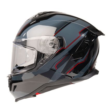 Casque intégral Dexter HYPERION TECH - Gris / Rouge