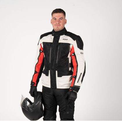 DXR CAIRO Motorvest - Beige / Rood