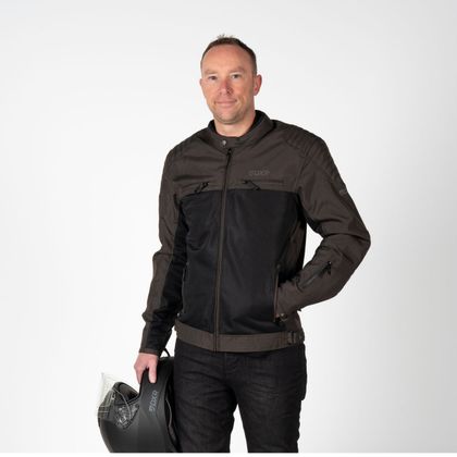 DXR SWIZZLE TEX Motorradjacke - Braun / Schwarz