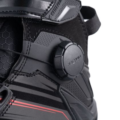 Baskets Moto Ixon BULL 2 WATERPROOF ULTRA - Noir / Rouge