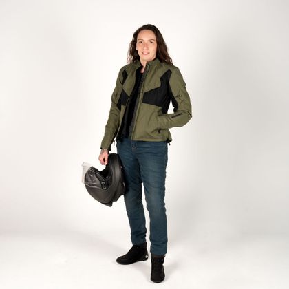 DXR STROKE AIR 3 IN 1 LADY Motorjas - Groen / Zwart