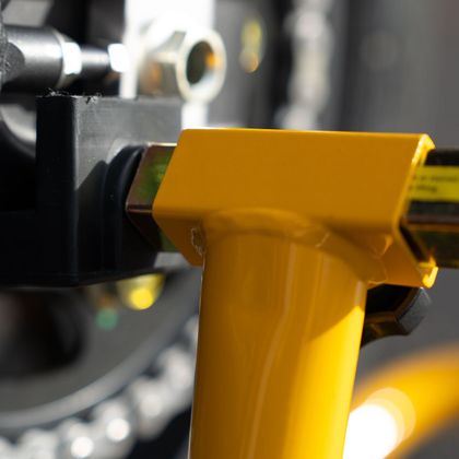 Motoblouz Hinterrad mit Gummiunterstützung Ständer Universell - Gelb