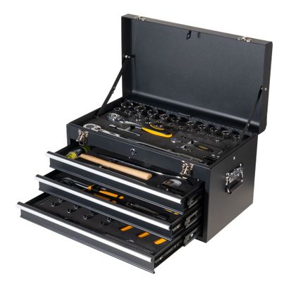 Cofre de ferramentas Motoblouz SPECIALE MOTO 83 peças Universal - Preto Ref.: MB0504 / MB0504C757G675_010 