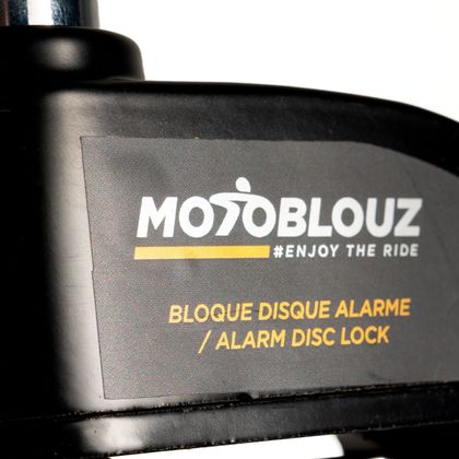 Antivol Motoblouz blocare disc alarmă - Negru