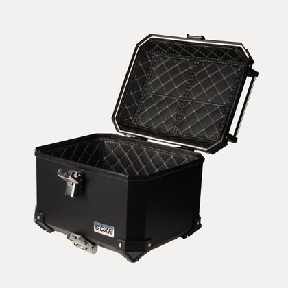 Top case DXR LANE 45L ABS S PLATINOU - Černá