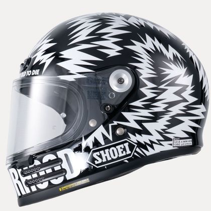 Casque intégral Shoei GLAMSTER 06 - NEIGHBORHOOD x DEATH SPRAY CUSTOM - Noir / Blanc