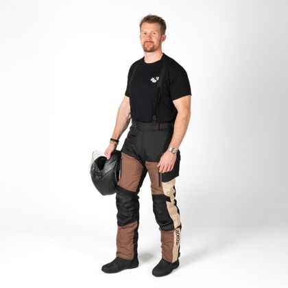 Pantalon Moto DXR ROADTRIP PANT - Noir / Beige