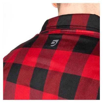 DXR TOMMY Motoroverhemd - Zwart / Rood