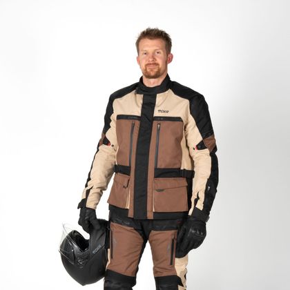 DXR ROADTRIP Motorweste - Schwarz / Beige