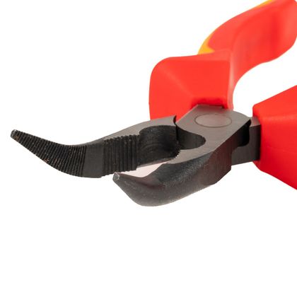 Pince à bec Motoblouz demi-ronds coudés isolée VDE 160mm Universel - Rouge / Jaune
