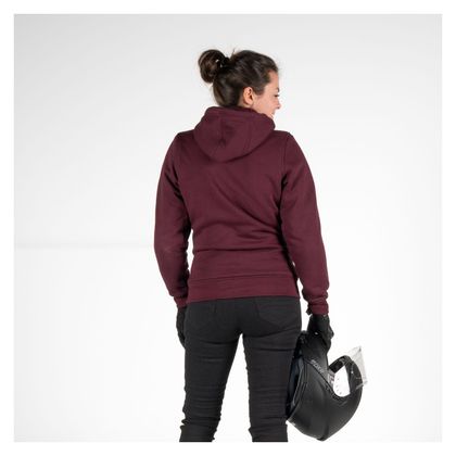 DXR FLEEZ DAME Motor sweater - Rood / Zwart