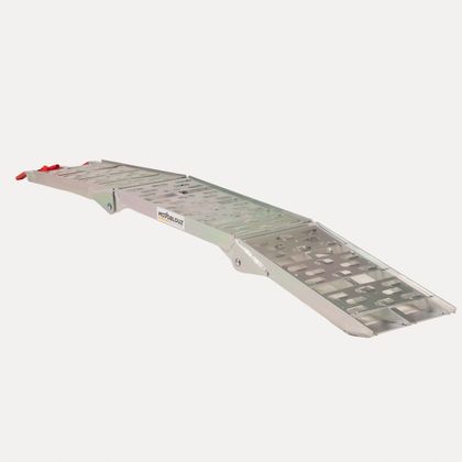Motoblouz folding (in 3) aluminium 270kg Universal Loading ramp - Grey