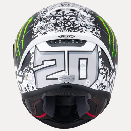 Casque intégral HJC RPHA 1 V2 - SNOW DIABLO - Gris / Blanc