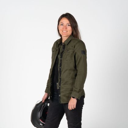 DXR EDLER LADY Motorrad-Überhemd - Grün