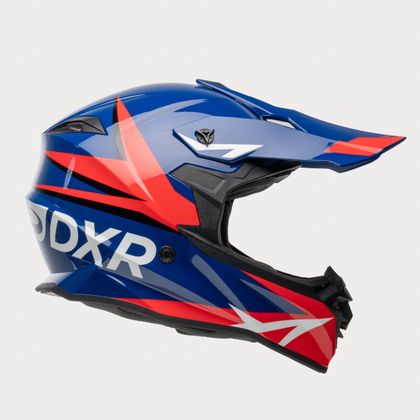 Casque cross DXR ARGESS SCRUB 2026 - Rouge / Bleu