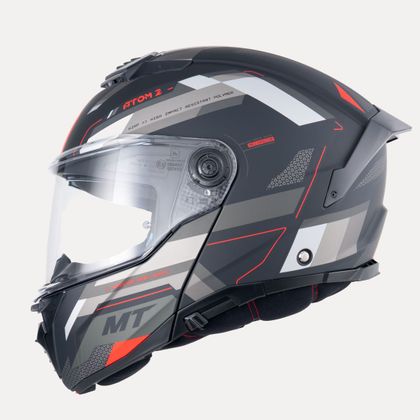 Casque modulable MT HELMETS ATOM 2 SV - BAST - Noir / Gris