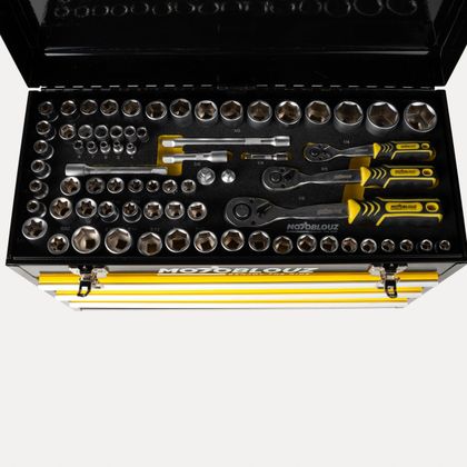 Motoblouz UNIVERSAL EQUIPPED Toolbox - Black