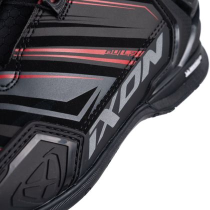 Baskets Moto Ixon BULL 2 WATERPROOF ULTRA - Noir / Rouge