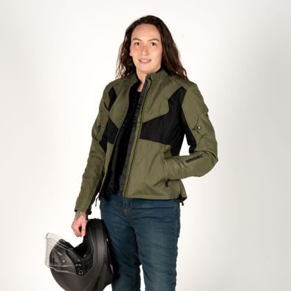 DXR STROKE AIR 3 IN 1 LADY Motorjas - Groen / Zwart