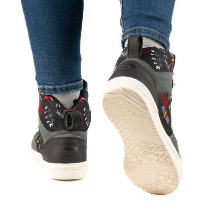 Baskets Moto DXR FLIP TEX LADY - Noir / Blanc