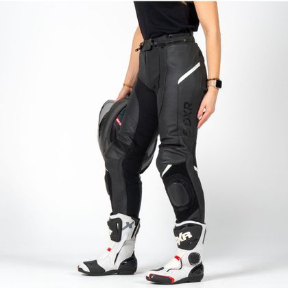 DXR GINA Motorbike Trousers - Black / White