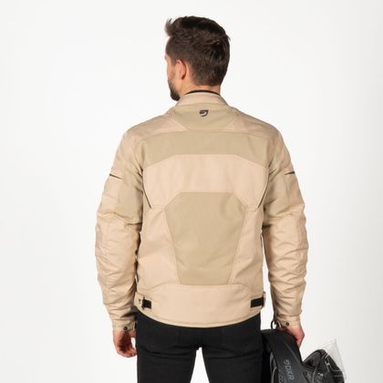 Blouson Moto DXR R'STROKE - Jaune / Beige