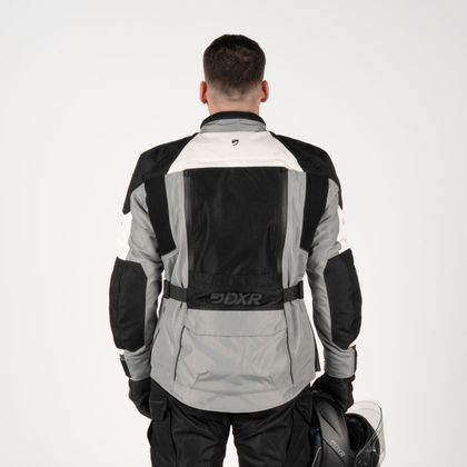 Veste Moto DXR CAIRO - Gris / Beige