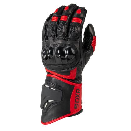 Gants DXR BORGATTI - Noir / Rouge Ref : DXR0370 