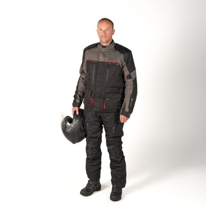 Veste Moto DXR ROADTRIP - Noir / Rouge